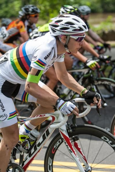 World champion Giorgia Bronzini still sporting bandages after her crash in the Exergy Tour