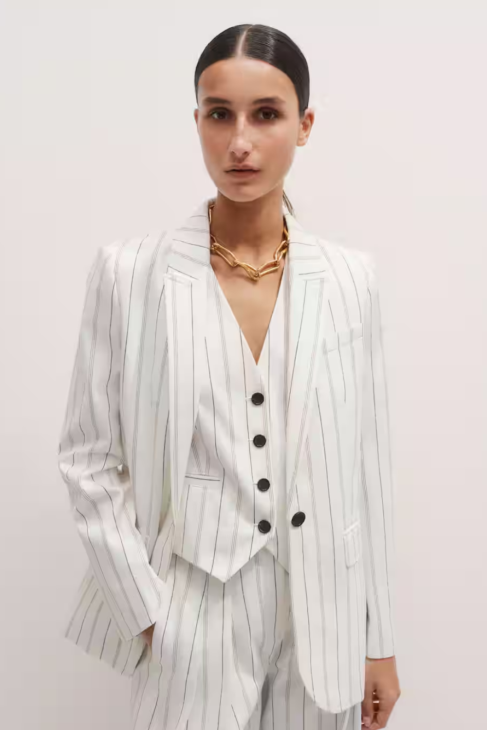 Me + Em The Very Useful Multi Stripe Blazer