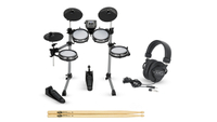 15% off Simmons SD550 e-drums with mesh heads
This kit, one up from Simmons' entry-level SD350, below, is definitely usable as a gigging and recording rig, without breaking the bank. To get 15% off, use the code DECEMBER25