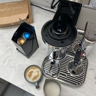 Testing the Nespresso Creatista Coffee Machine at the test centre