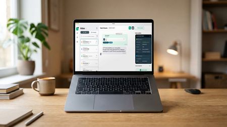 screenshot of Aircall being used on a laptop 