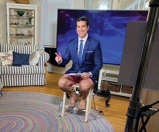 Jesse Watters of 'The Five' has been handling hosting duties from a house at the Jersey Shore.