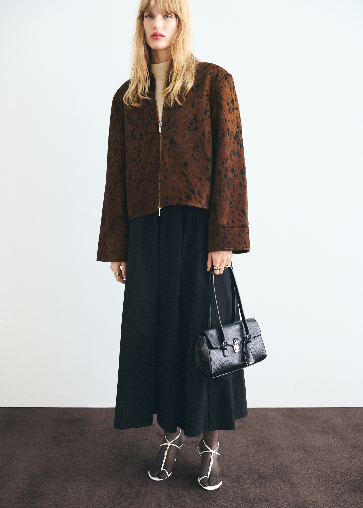 100% Leather Fur Jacket - Women | Mango United Kingdom