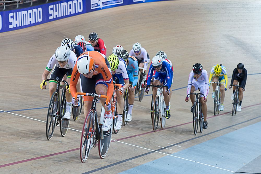 Kirsten Wild (Netherlands) in the women's scratch race