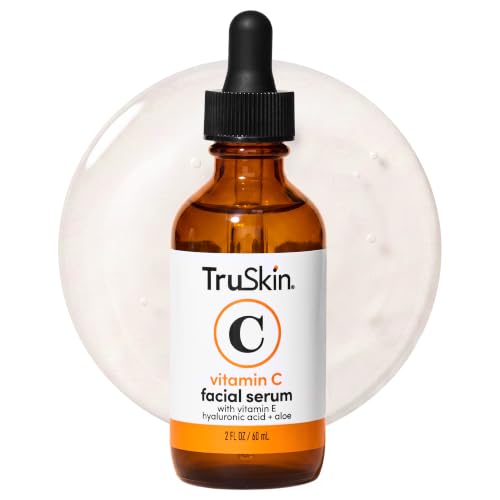 Truskin Brightening Vitamin C Serum for Face With Hyaluronic Acid, 2 Fl Oz