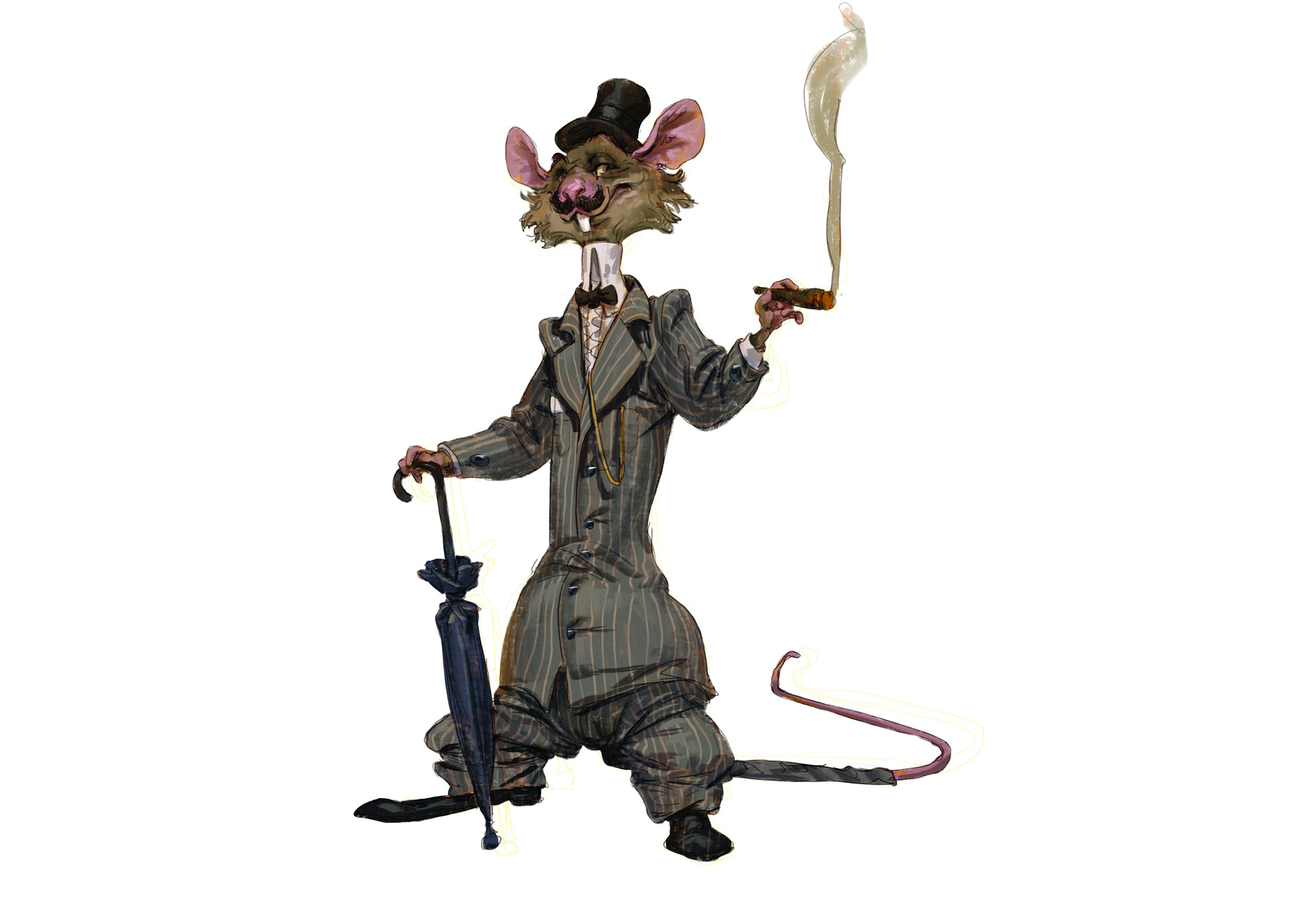 Character design for a rat character