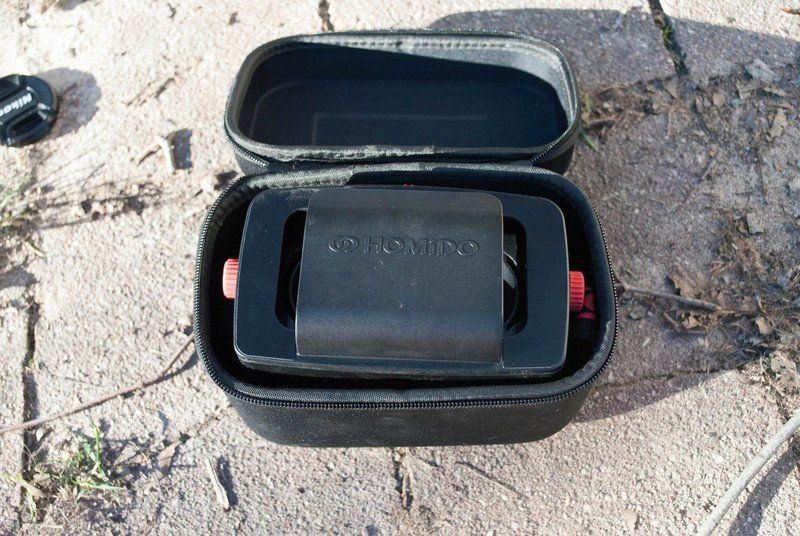 Homido in carrying case