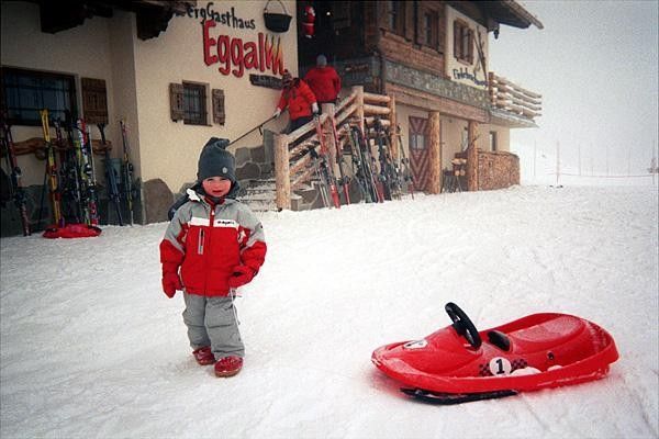 Tristan and his Ferrari