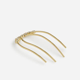 Madewell Mixed-Cut Crystal Cluster Four-Prong French Hair Pin