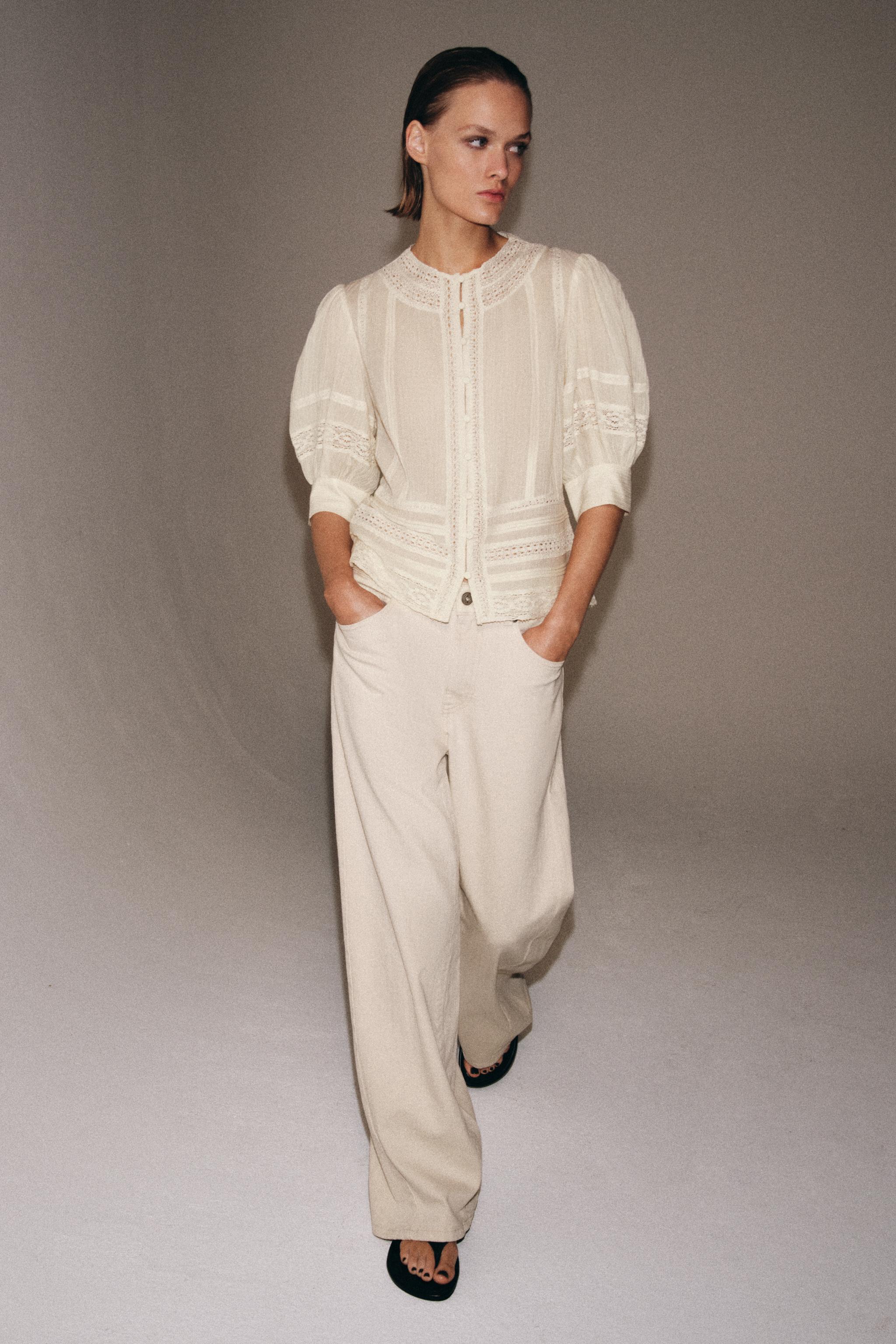 Zw Collection Romantic Lace Blouse