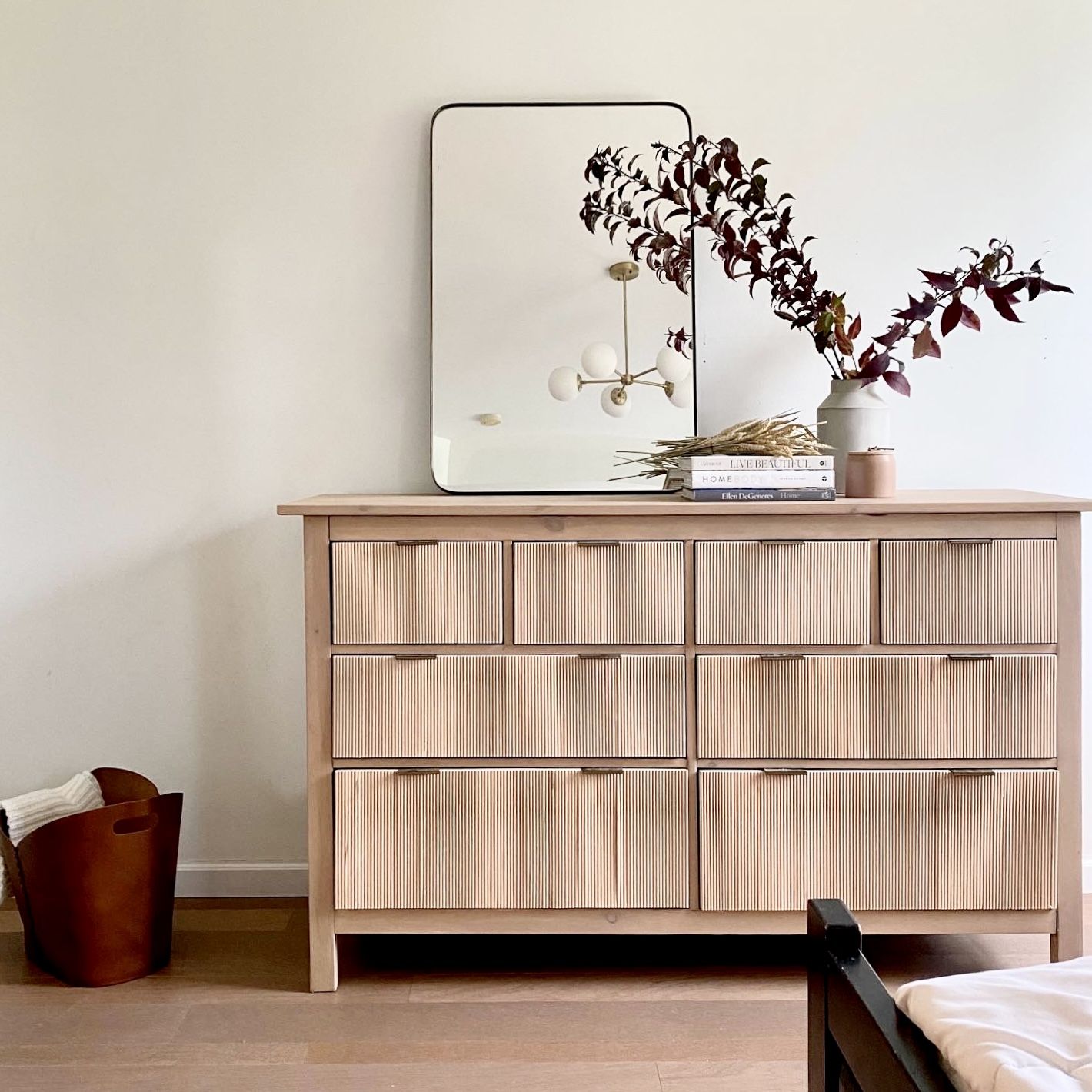 View of This IKEA Hack Gives the HEMNES a Textured Makeover | Livingetc