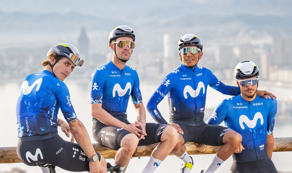 Movistar unveil new kit for 2024, complete men's roster with Lorenzo