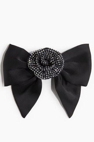 H&M Flower Detail Bow Hair Clip