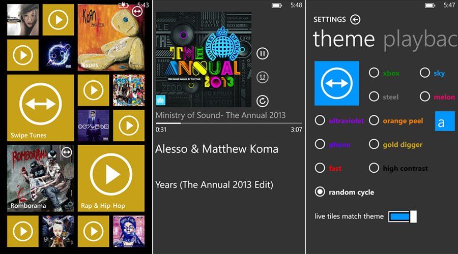 Swipe Tunes for Windows Phone enables you to control your music with gestures Windows Central