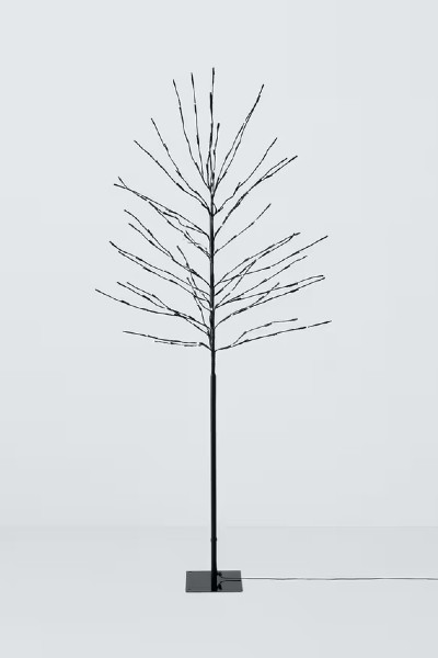 Lumineo Pre-Lit Twig Tree, 6ft, Black