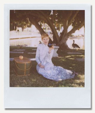 Michelle Williams, in the Band of Outsiders S/S 2012 campaign