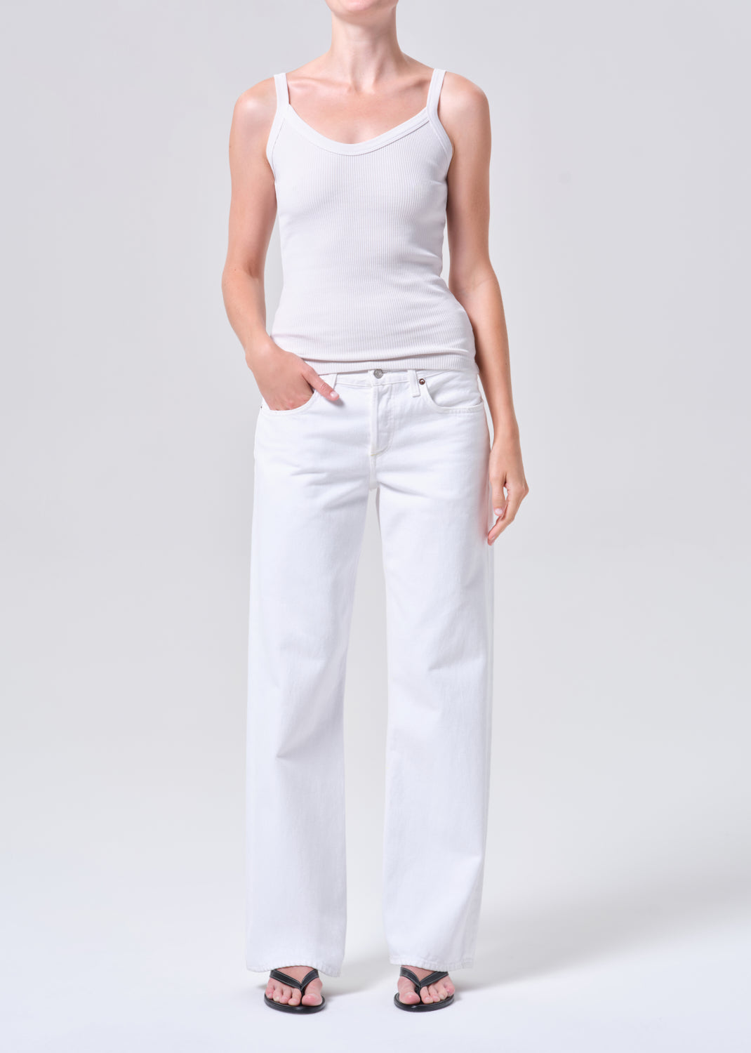 Low Rise Loose in Marshmallow - 23 / Marshmallow