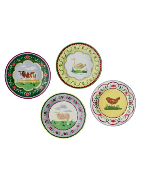 Porcelain Dessert Plate Set - Home Sweet Home