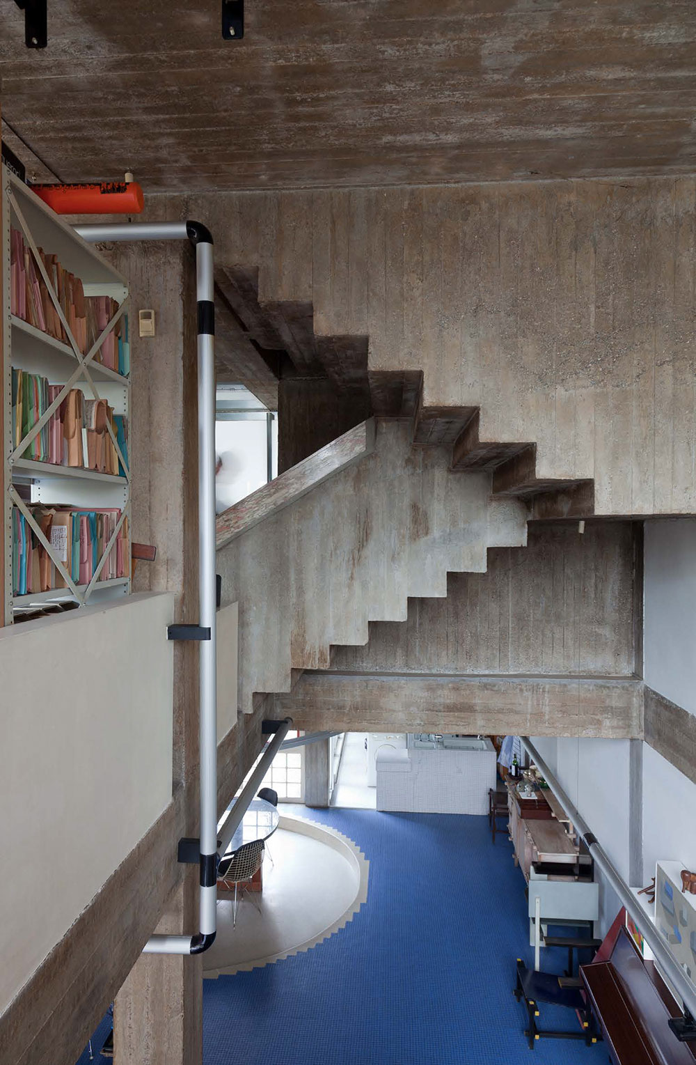 78 South Hill Park concrete staircase