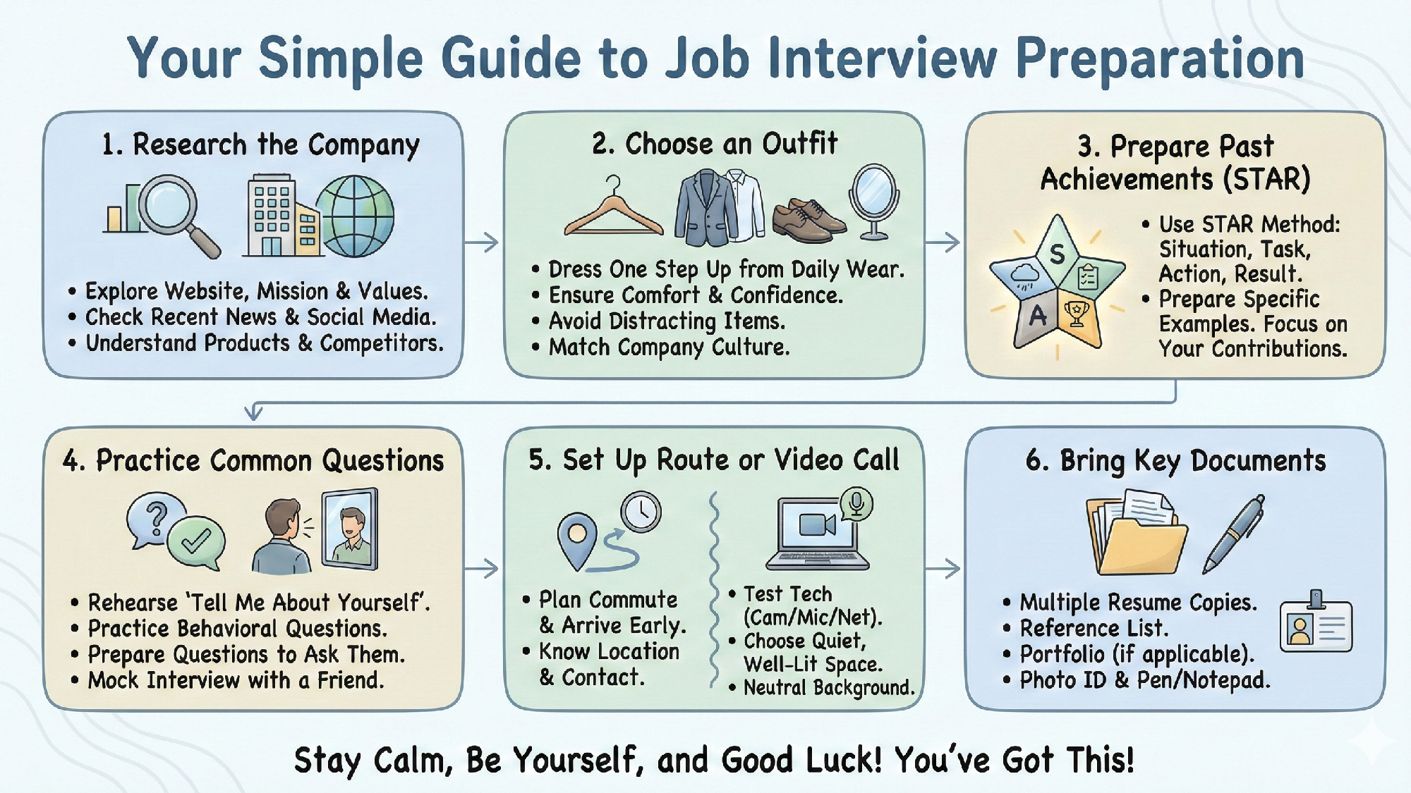 Nano Banana Job interview infographic