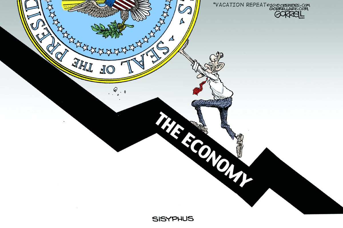 Obama cartoon U.S. economy | The Week