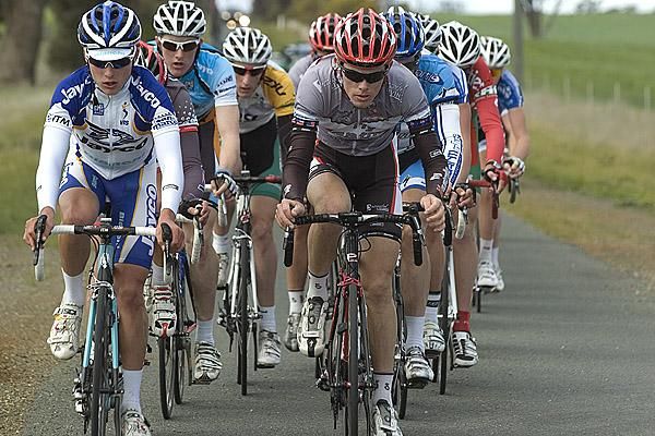 Patrick Lane (Jayco/VIS, left) and Hayden Brooks (Fly V Australia).