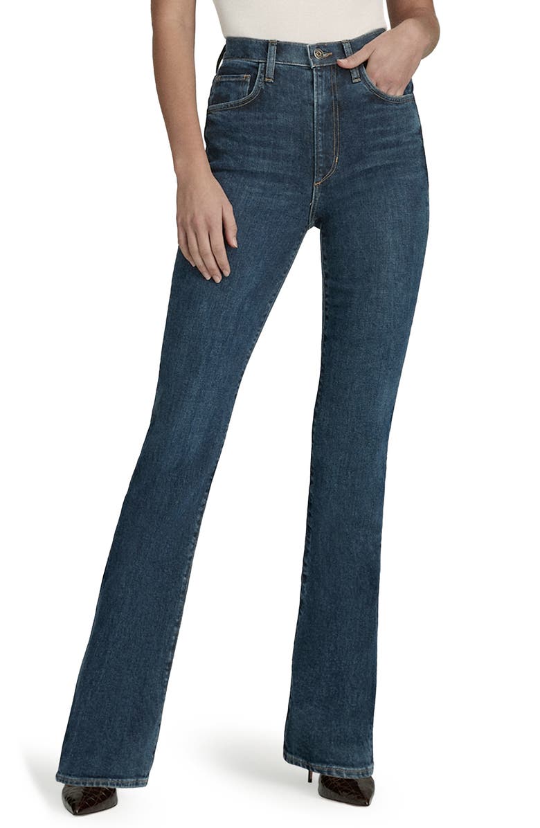 The Valentina Super High Waist Mini Bootcut Jeans