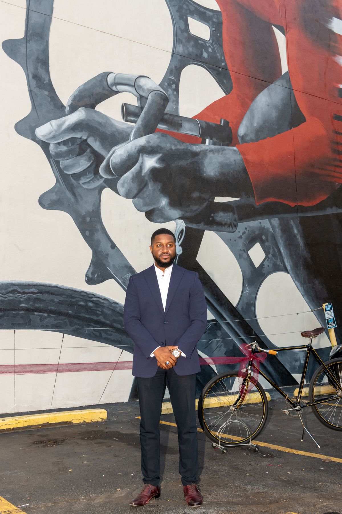 Mural artist Shawn Michael Warren