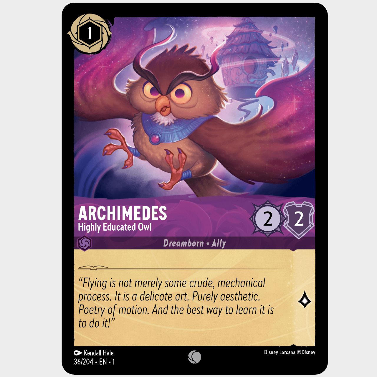 Disney Lorcana cards on a plain background