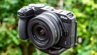 Nikon Z 30 attached to tripod