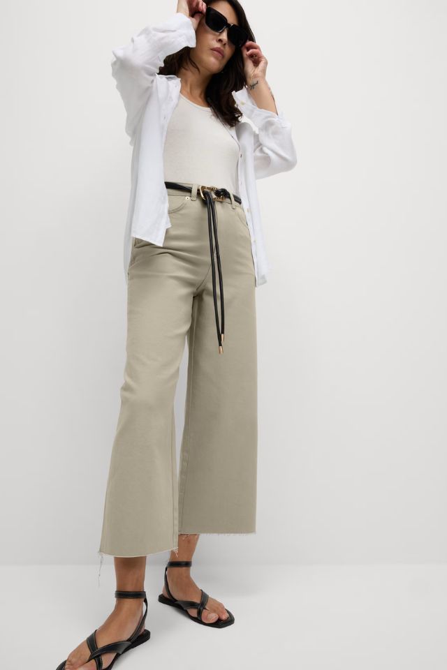 Wide Leg Cropped Jeans