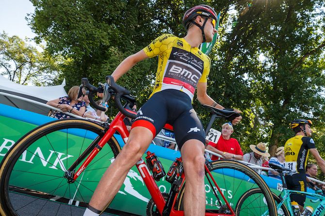 Tejay van Garderen (BMC) waits for the start on August 8, 2018 in Cedar City, Utah.