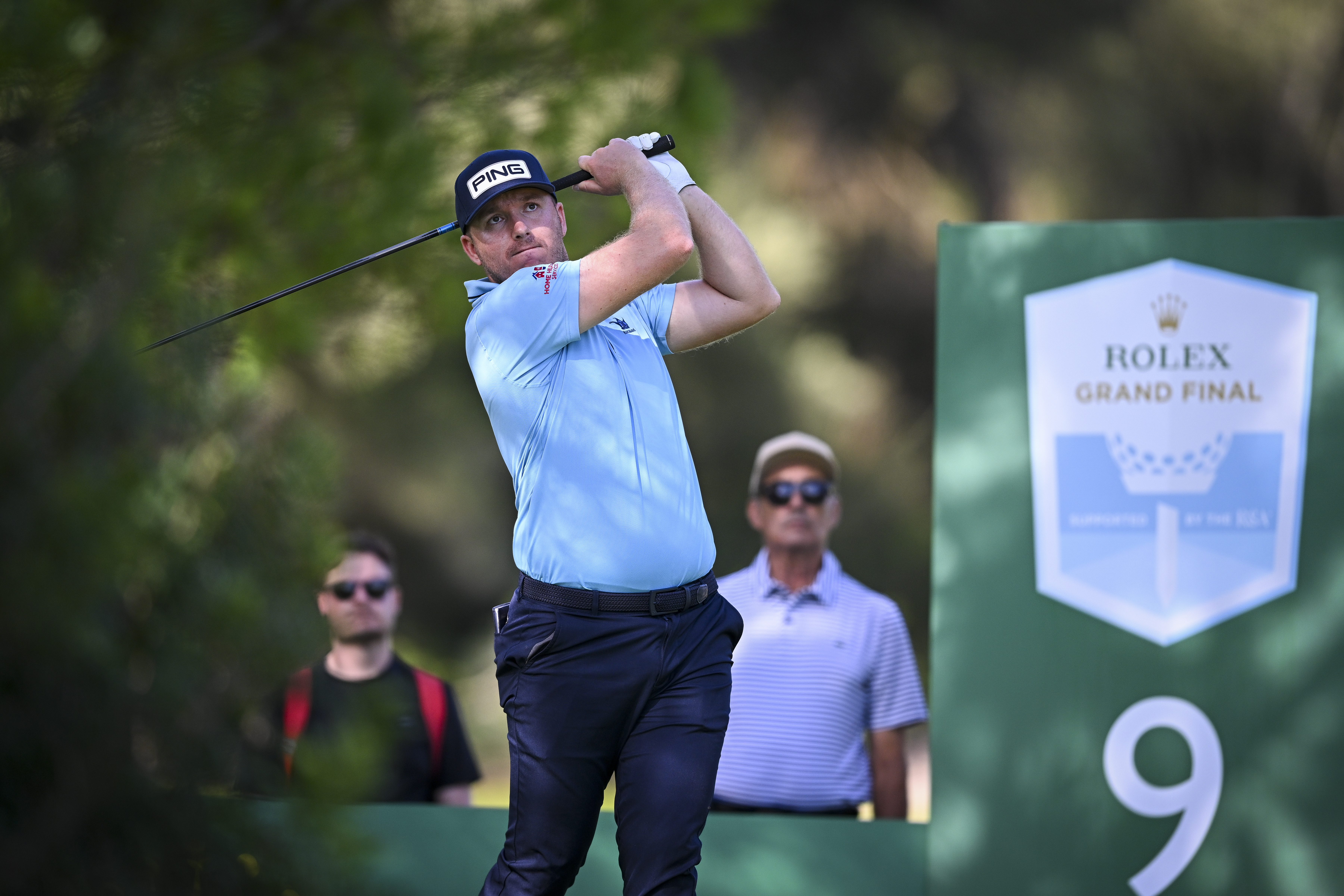 Daniel Young hits a driver off the tee