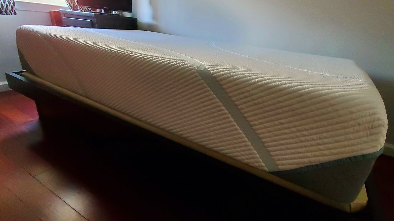 Tempur-Adapt mattress as soon as it arrived, on a platform bed