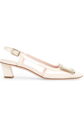 Belle Vivier Square Buckle Slingback Pump