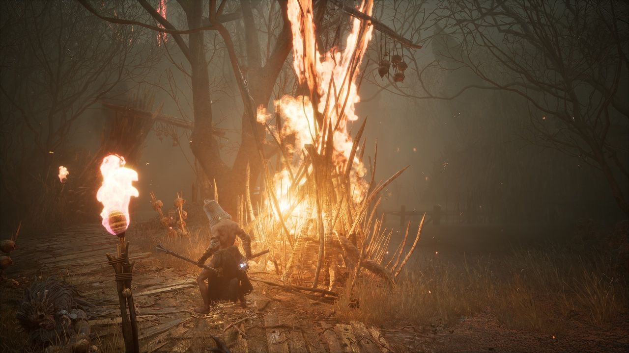 Lords of the Fallen Kukajin statues - Burning pyre