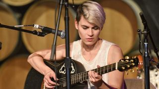 Kaki King performs at the Everest Awakening: A Prayer For Nepal And Beyond at City Winery on May 17, 2015 in New York City. 