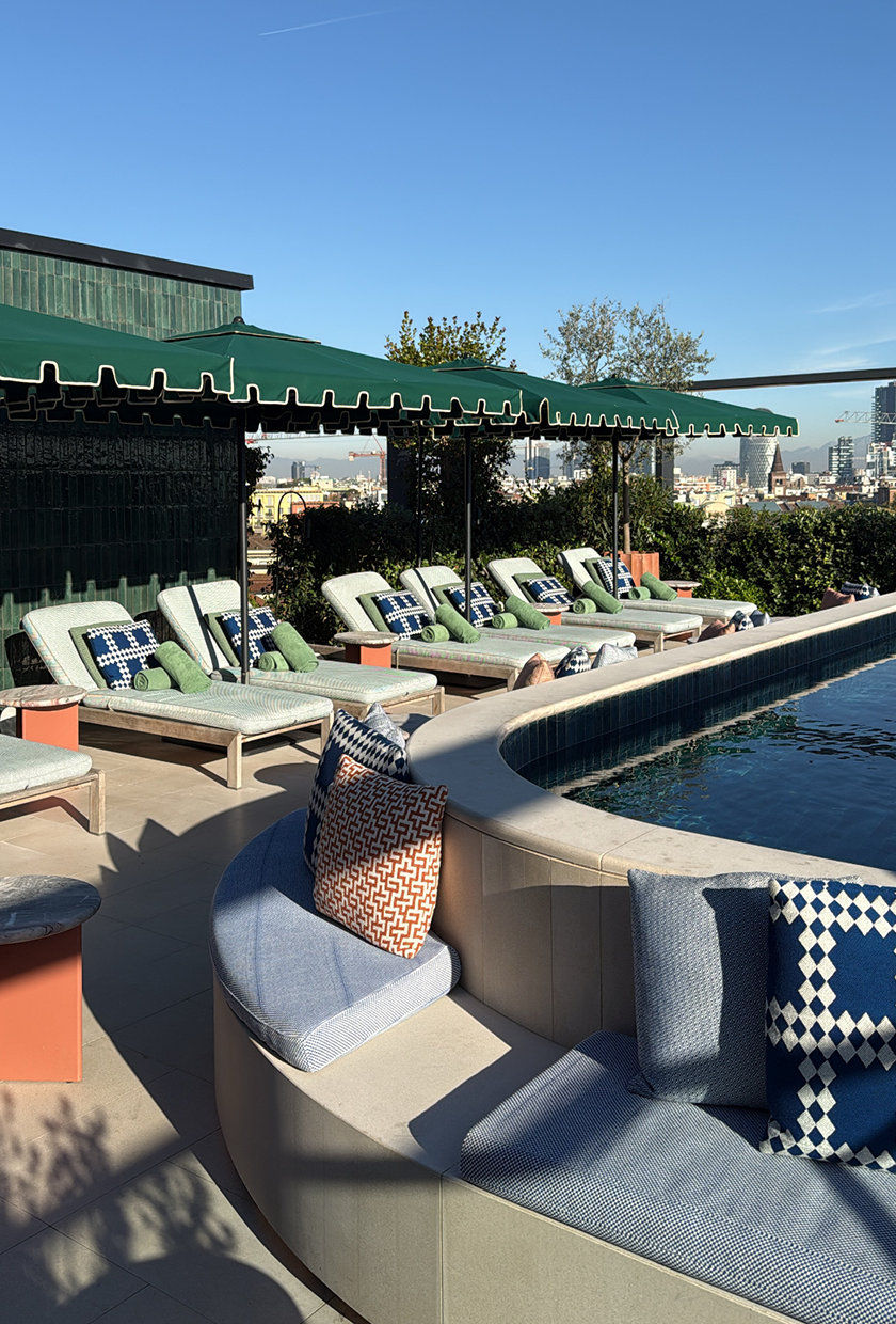 Pool at Casa Brera in Milan.