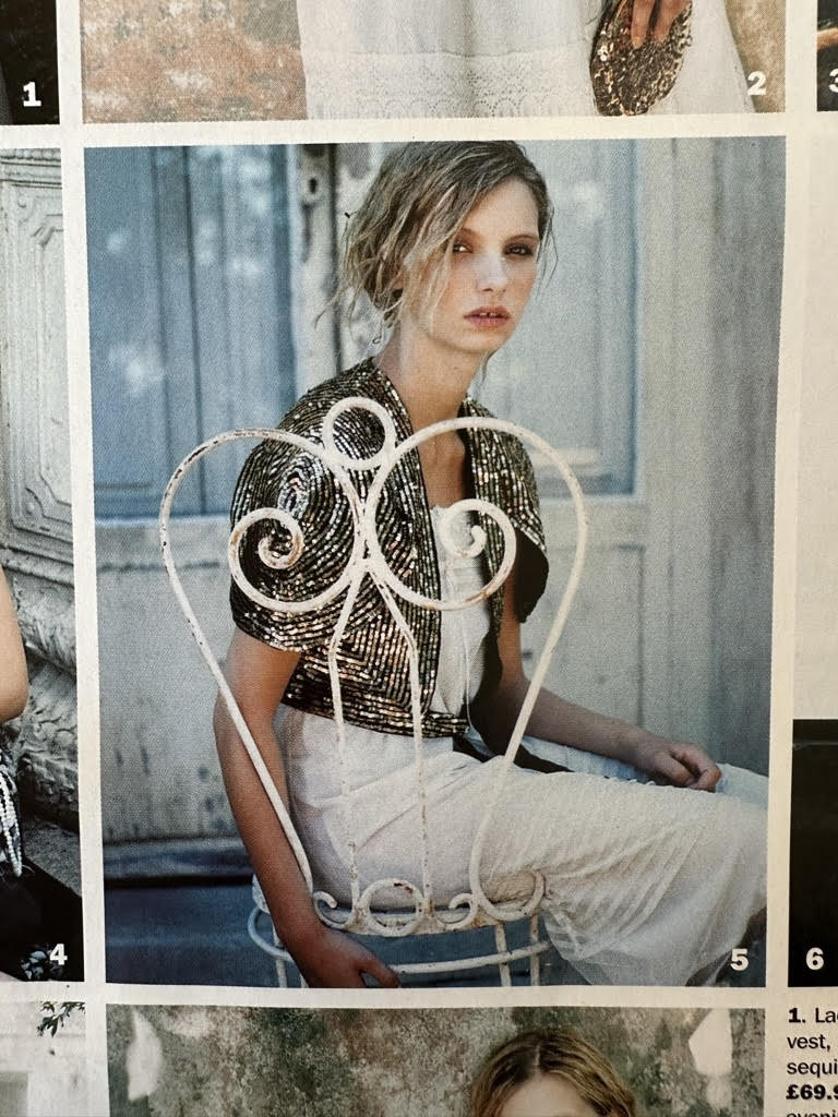 Ruth Crilly modelling in the 2000s