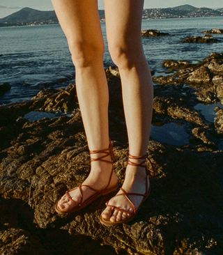 DÔen & K.jacques Bikini Sandal -- Rouge Vachetta