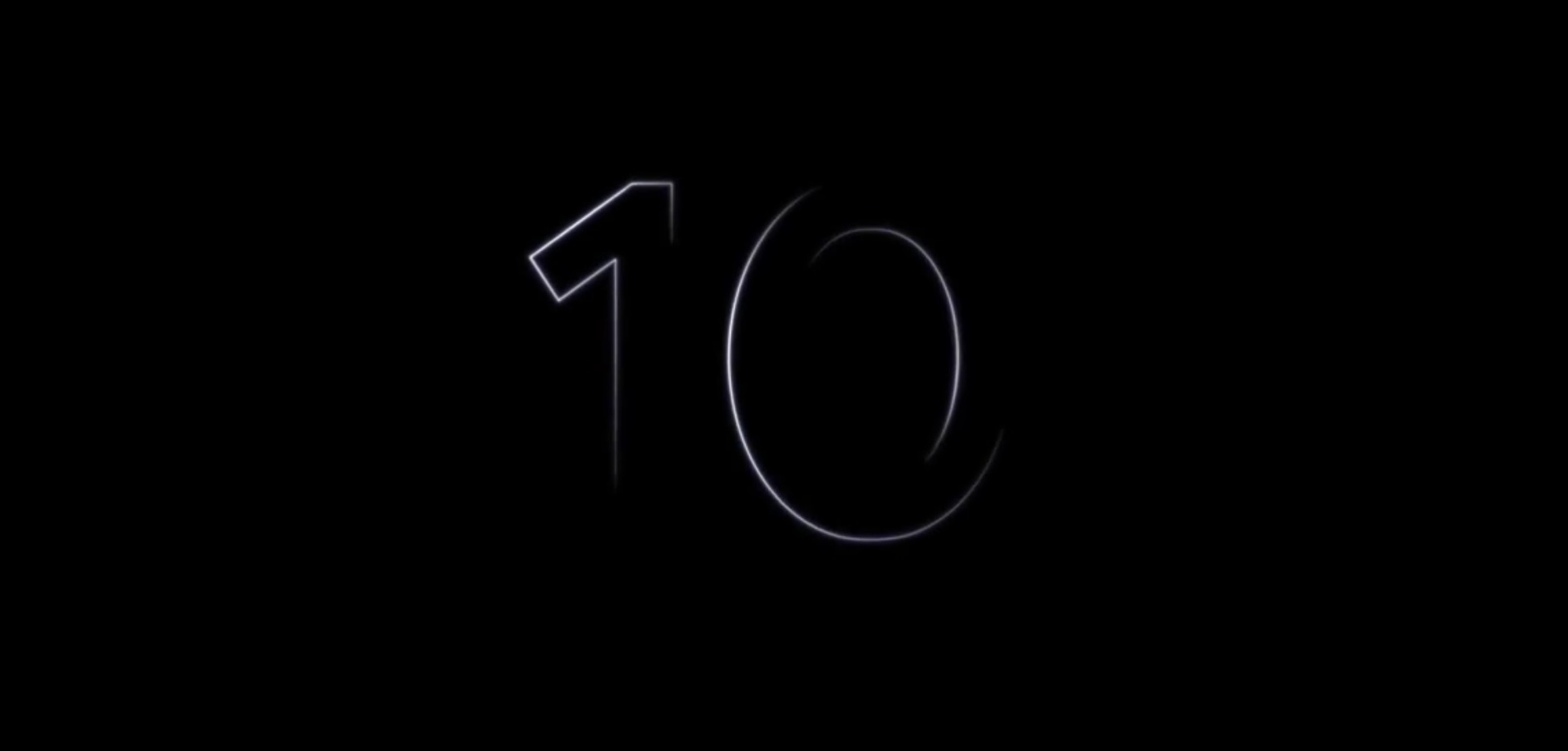 The number "10" as seen during Google's official Pixel 10 teaser.