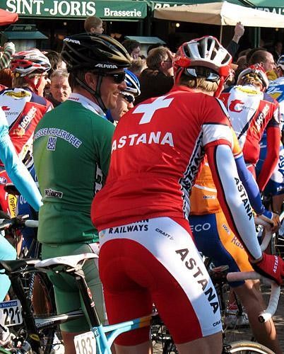 Wesemann has a chat with Swiss compatriot Gr&eacute;gory Rast