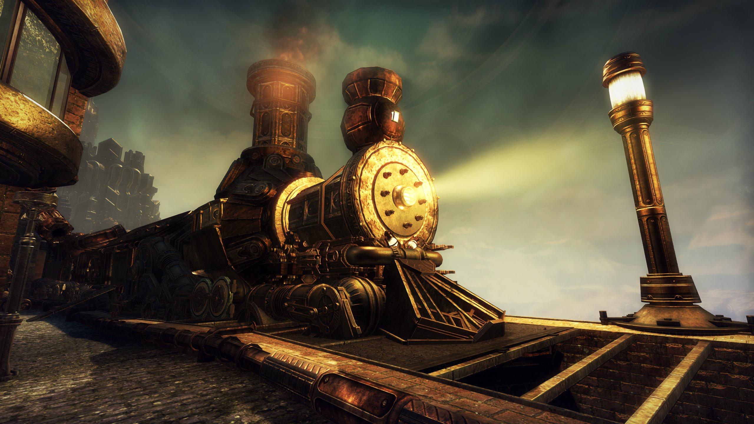 An image of a train created via the housing editor in The Elder Scrolls Online.