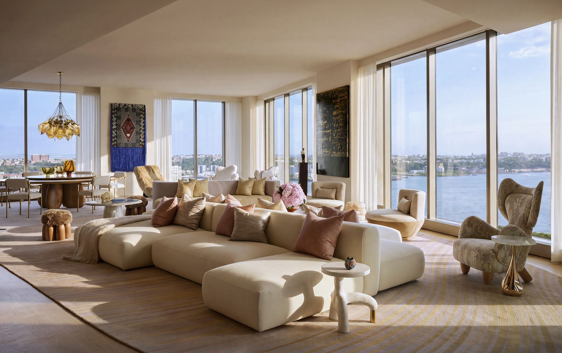 Interior of ambassador Randi Charno Levine apartment in Manhattan, designed by Kelly Behun