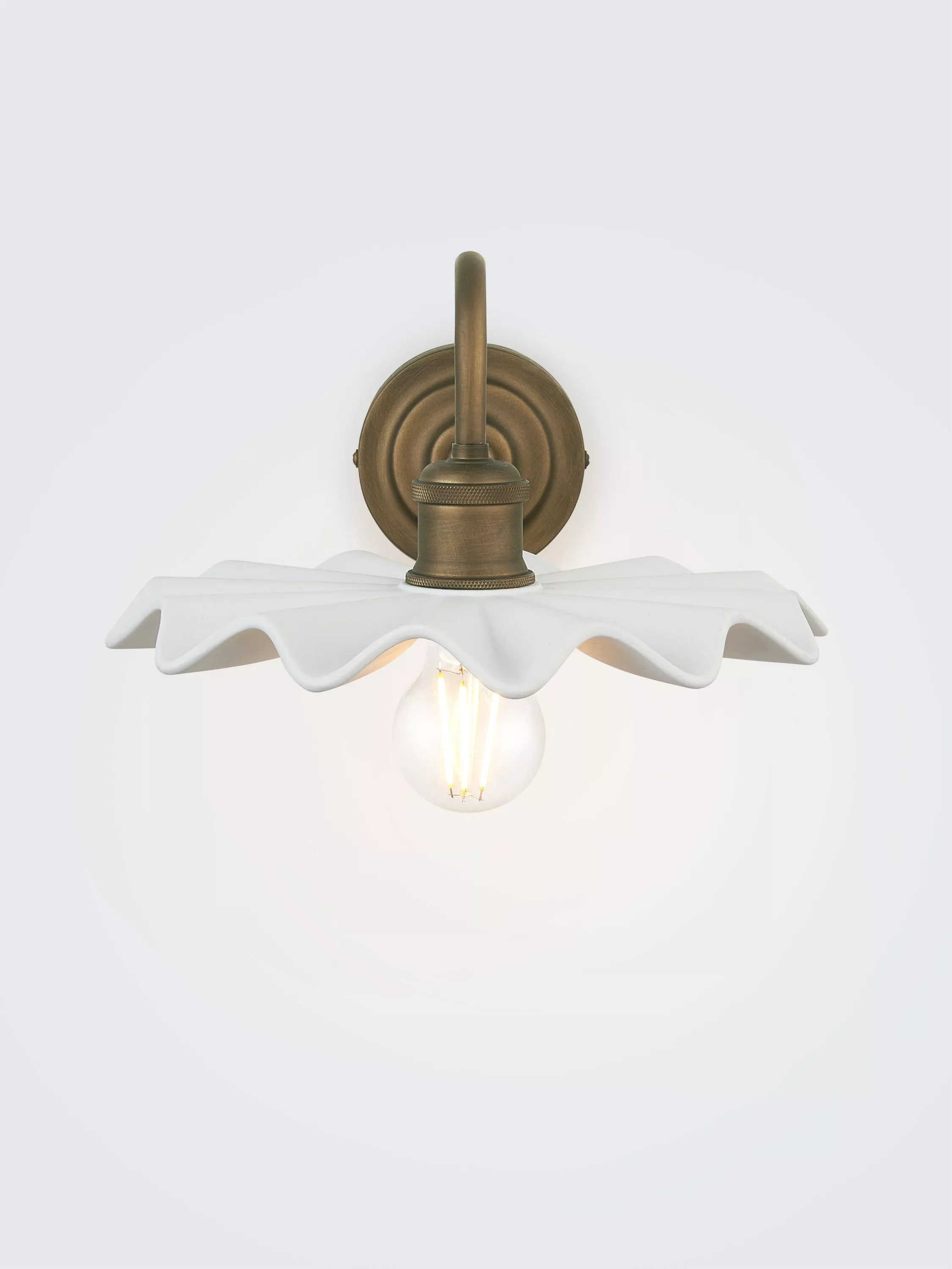 John Lewis Holm Wall Light, Tarnished Brass