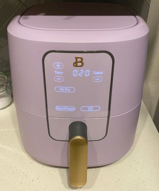 Beautiful Air Fryer by Drew Barrymore in Bailey Cain's kitchen
