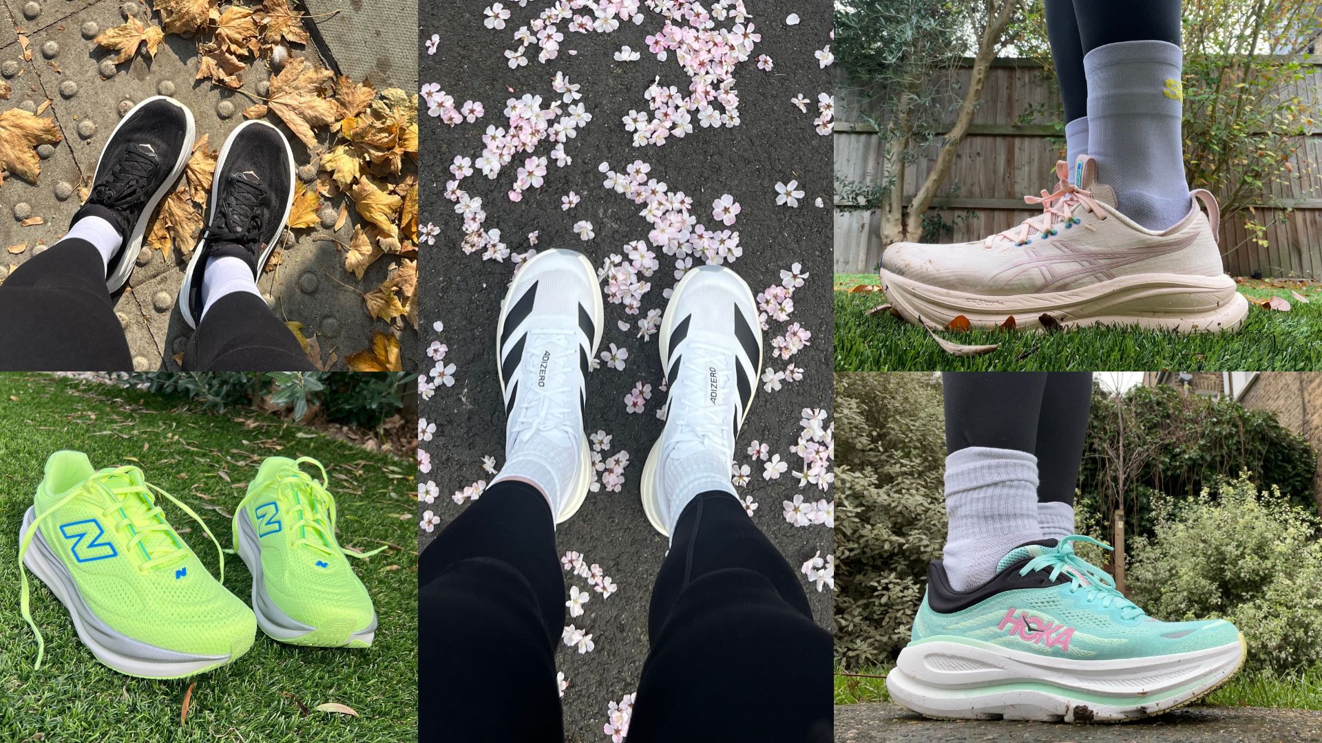 Grace Walsh wearing running shoes from New Balance, Hoka, Asics, and Adidas, reviewed in 2026