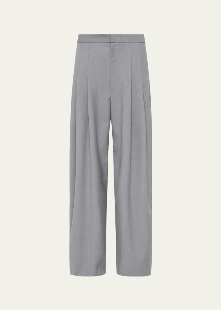 Pleated Adjustable Pants