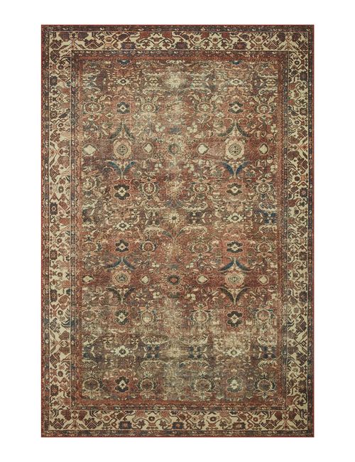 Loloi Magnolia Home Banks Brick/Ivory Area Rug