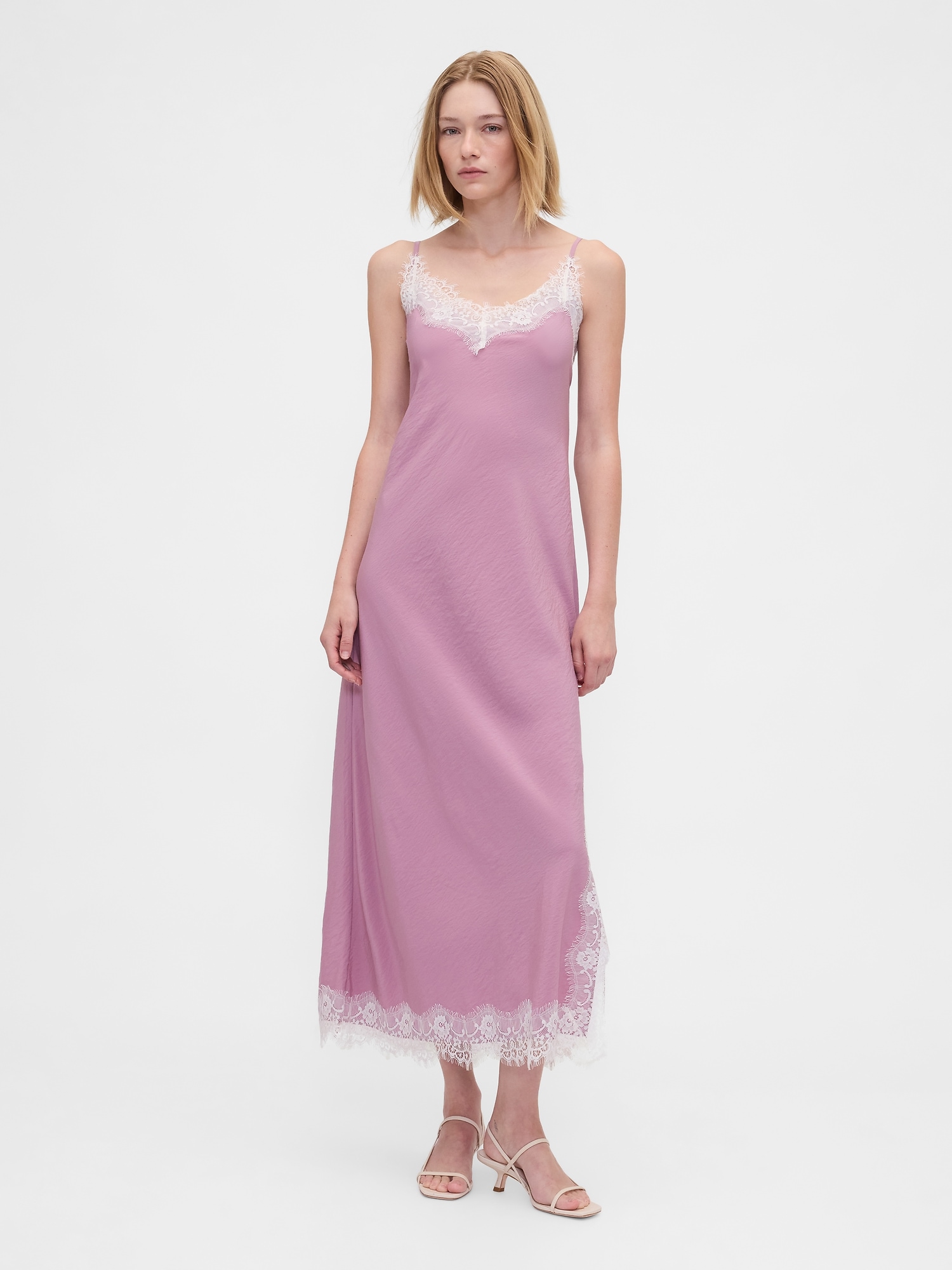 Lace Trim long skirt